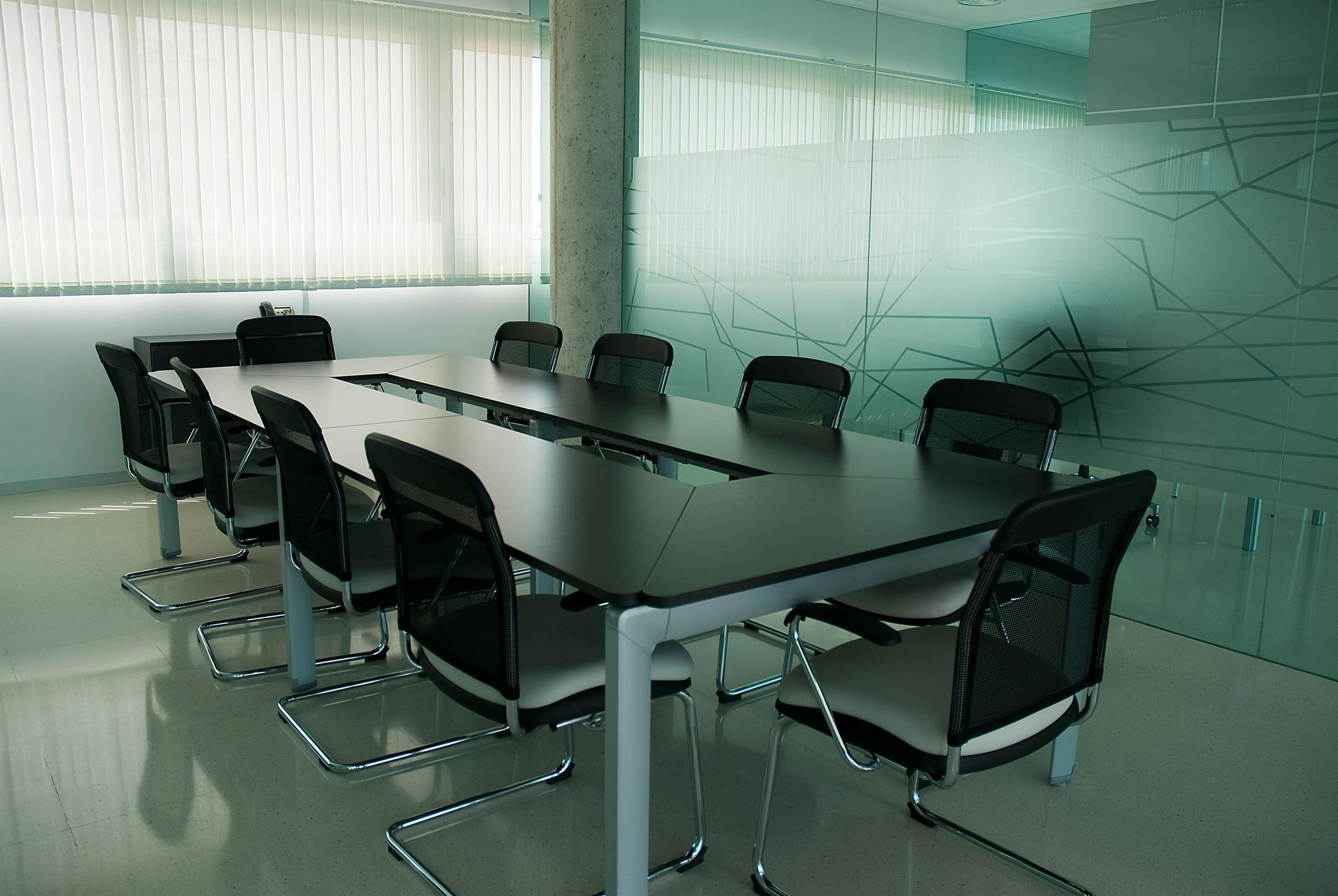 DBC office interior with brand colour accents